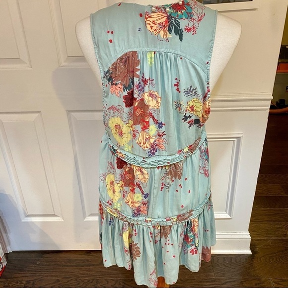 Free People Sleeveless Loose Fit Floral Top, Small - Picture 2 of 4